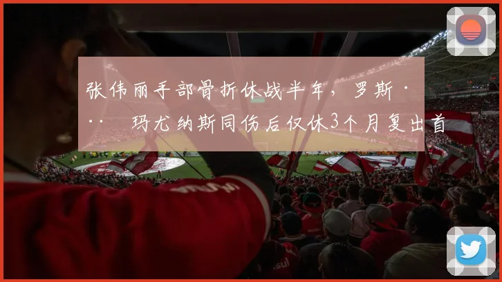 张伟丽手部骨折休战半年,罗斯·娜玛尤纳斯同伤后仅休3个月复出首战即胜